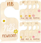 8Pcs Baby Closet Dividers for Clothes Organizer Wooden Double Sided Baby by Atiloy