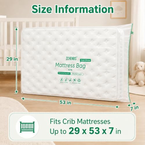 ZCHENBS® - Crib Mattress Bags for Moving, Waterproof Mattress Storage Bag - Image 2