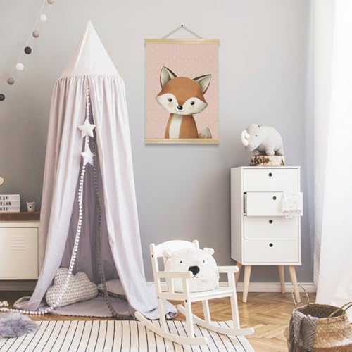 You found a duck Cute Fox Wall Art Decor, Woodland Animal Wall Hanging Decor - Image 7
