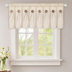 ASPMIZ Farmhouse Valances for Windows, 52x18 Inches, 1 Panel by ASPMIZ