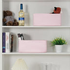 3 Pack Storage Baskets for Organizing, 13.7×9.5×6.3", Mixed Pink - Image 6