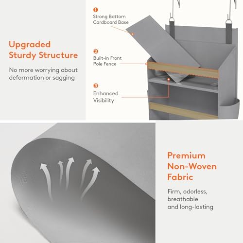 Lifewit 1 Pack Over the Door Organizer, 6 Section Hanging Storage - Image 5