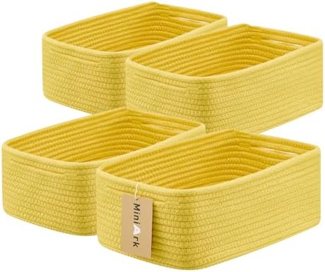 MiniArk Small Storage Baskets for Organizing | Closet Organizer Bins | Shelf by MiniArkStorageBasketsHome