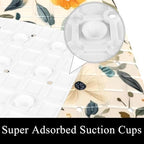 Bathtub Mat Non Slip 26.8x15.1In, Florals Design Bath Mat - Image 3