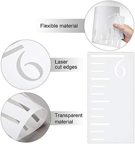 Tatuo 7 Feet Growth Chart Stencil Kids Height Growth Chart Reusable Ruler - Image 4