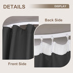 MaKefeile Room Divider Curtains & Flexible Bendable Tracks Set, Privacy - Image 5