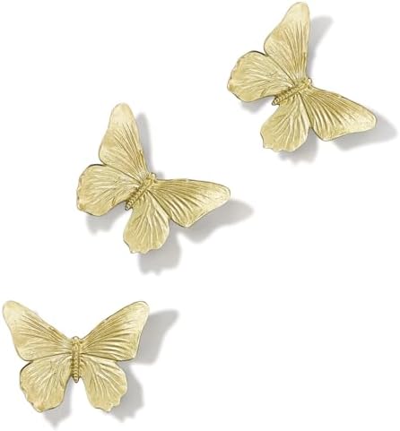 GUSFREUD 3D Butterfly Wall Decor Set – Resin Wall Decor by GUSFREUD