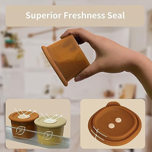 Moonkie Silicone Baby Food Containers | 4 oz Baby Food Storage Jars - Image 4