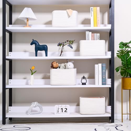 ICERZCZ Storage Baskets for Organizing 12.5"x9.1"x7.9" Off White - Image 2