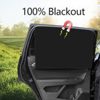 Ovege Blackout Car Window Curtains 4pcs Magnetic Privacy - Image 3
