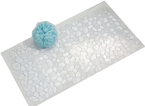 iDesign Pebblz Suction Non-Slip Bath Mat, 13.75" x 26.5" by iDesign
