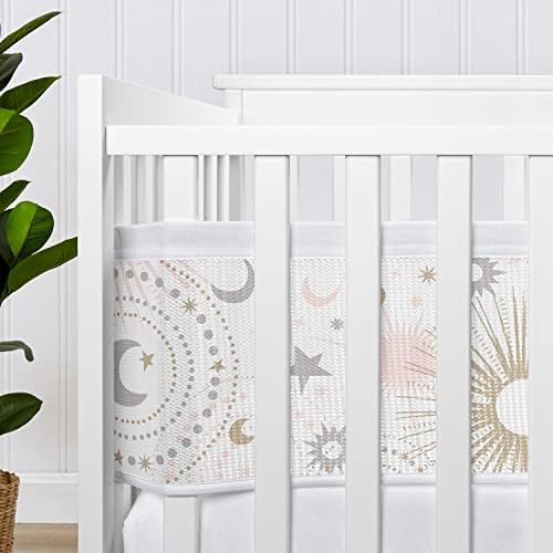 Sweet Jojo Designs + BreathableBaby 2-Piece Breathable Mesh Crib Liner Set - Image 4