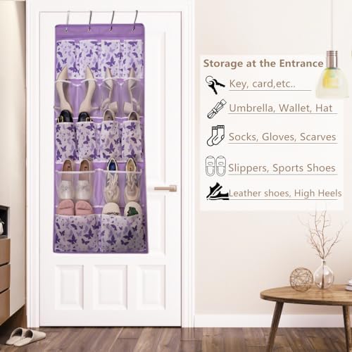 16 Pockets Over Door Hanging Storage Organizer - Image 2