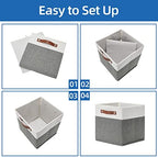 Temary Cube Storage Bins 4 Pack Storage Cubes 11?11 Fabric Storage Bins - Image 7