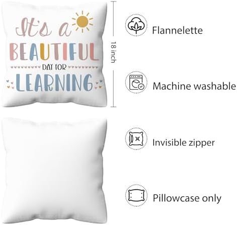 kdqua Boho Classroom Pillow Covers 18x18, Classroom Read Corner Decor Throw - Image 6
