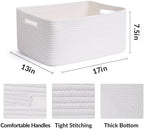 MiniArk Large Storage Baskets for Shelves, Baby Nursery, Toy Baskets Box - Image 2