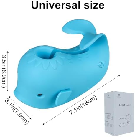 Spout Cover for Bath, Bathtub Faucet Cover Baby Bathroom Tub Silicone Faucet - Image 5