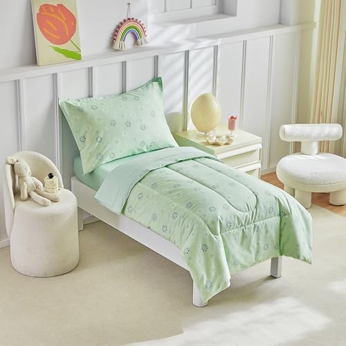 DuShow Cotton Toddler Bedding Set, 4 Piece Toddler Bed Comforter Sets, Includes - Image 4