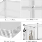 AWTATOS Cube Storage Organizer, Closet Organizers, 6 Cube Shelf - Image 7