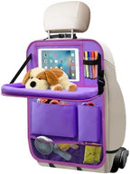 Car Backseat Organizer with Tray, Seat Back Table Holder with 6 Storage Pockets by EtreJeune