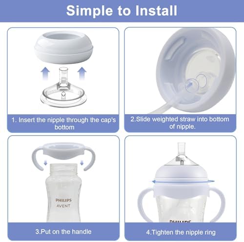 Straw Cup Conversion Kit for Philips Avent Natural Baby Bottles, Toddler - Image 7