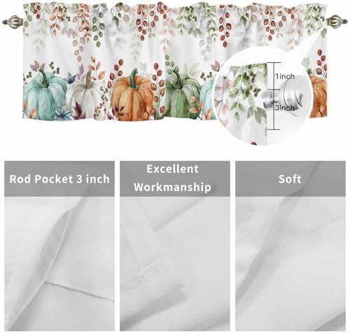 Fall Thanksgiving Kitchen Curtains Valances - Image 7
