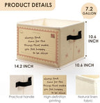 Trendy Pink Inspirational Storage Bins Box - Image 6