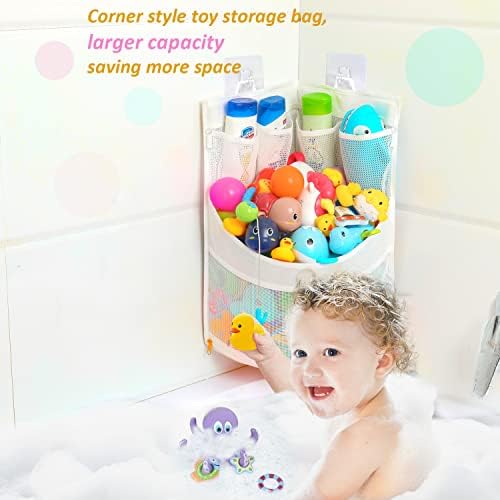 Ligereza Baby Bathtub Toy Storage 17" x 13" Bathtub Toy Holder Mesh Let Baby - Image 3