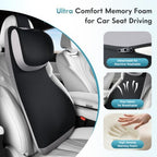 FLORICH Upgraded Car Seat Lumbar Support Pillow and Adjustable Headrest - Image 4