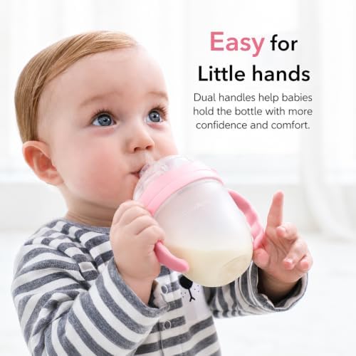 CHUBBIEE Baby Bottle Handles for Comotomo 5oz & 8oz, Ergonomic Non-Slip Grips - Image 2