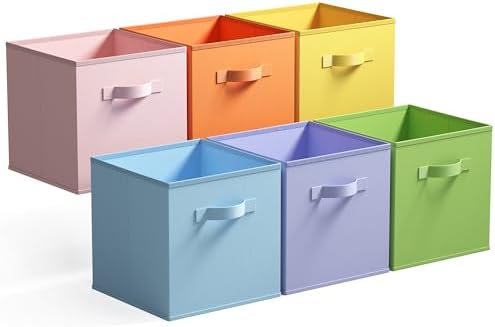 GRANNY SAYS 13 Inch Cube Storage Bins, Pastel Color by GRANNYSAYS