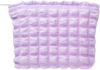 Flat Makeup Bag for Women, Zipper Cosmetic Pouch for Purse, Bubble Purple by PAZIMIIK