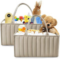 SWEET DOLPHIN 2-Pack Baby Diaper Caddy Organizers, Stylish Storage Baskets by SWEET+DOLPHIN