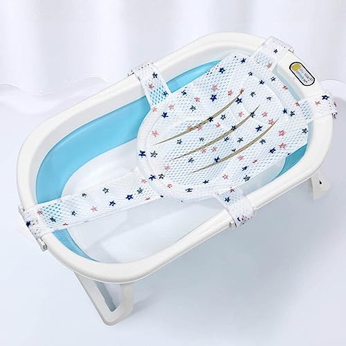 Adjustable Baby Bath Seat Support Net Newborn Baby Anti Slip Bathtub Support - Image 7