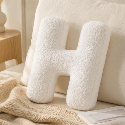 Letter Plush Pillow, Letter Hugging Throw Pillows, Decorative Initial Letter by Shapeazy