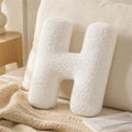 Letter Plush Pillow, Letter Hugging Throw Pillows, Decorative Initial Letter by Shapeazy