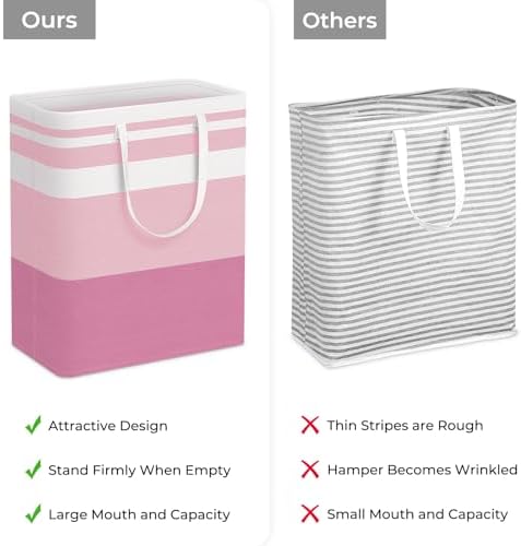 HomeHacks 2 Pack Laundry Baskets, Laundry Hampers Bags - Image 3