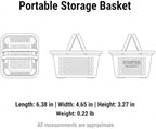 Portable Shower Caddy with Handle, Compact Plastic Bathroom Organizer Bin - Image 7