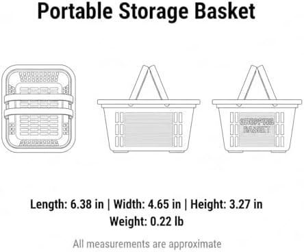 Portable Shower Caddy with Handle, Compact Plastic Bathroom Organizer Bin - Image 7