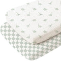 Konssy 2 Pack Muslin Bassinet Sheets by Konssy