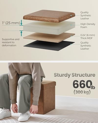SONGMICS 15 Inches Ottoman - Image 4