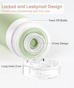 Quatish Travel Bottles for Toiletries 6 Pack, Original Patented Leakproof 3 oz - Image 2