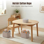 5-Pack Storage Cubes Woven Rope Baskets, 2 Sizes Organizer Bins - Image 6