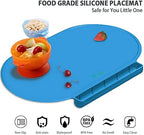 Silicone Placemat for Baby, Silicone Baby Toddlers Non-Slip Tablemats Stain - Image 4