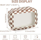 YOPCDJ 3PCS Clear Toiletry Bag, TSA Approved Travel Makeup Pouch - Image 2