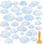 Fullhawl 30 Pcs Cloud Non Slip Shower Stickers, Bathtub Safety by Fullhawl