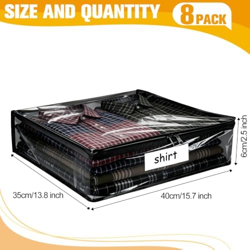 Plastic Storage Bags with Easy-Glide Zipper, Durable Clear Vinyl Zippered - Image 2