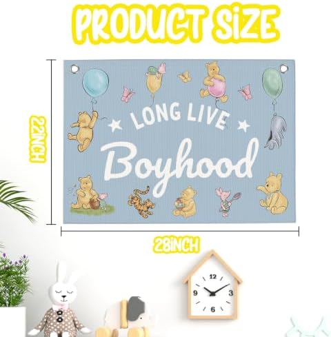 Long Live Boyhood Banner Toddler Boy Room Decor - Image 2