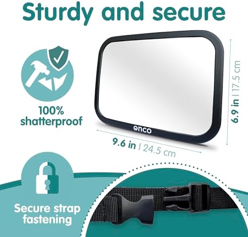 Onco Baby Car Mirror for Rear Facing Seats - Image 5