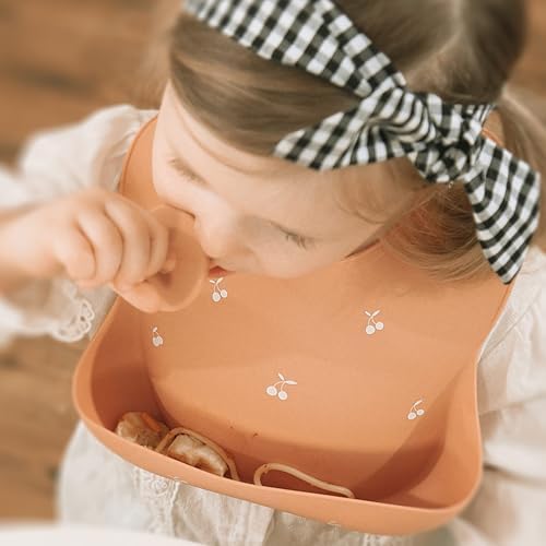 Moonkie Silicone Baby Bibs Set of 2, BPA Free Waterproof Baby Bibs - Image 3